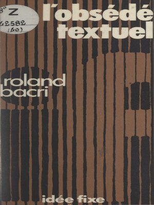 cover image of L'obsédé textuel